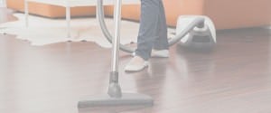 woman cleaning floor