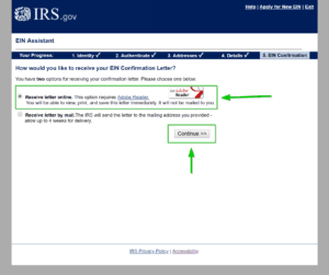 Receive online