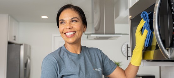 Cleaning a kitchen